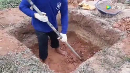 看看老外是怎么挖坑的,第一次见,长见识了