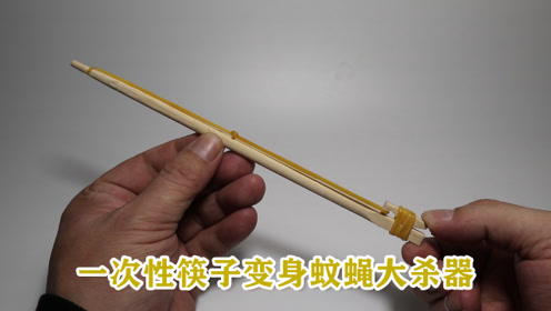 创意制作:一次性筷子变身蚊蝇大杀器,会不会勾起你的童年记忆?