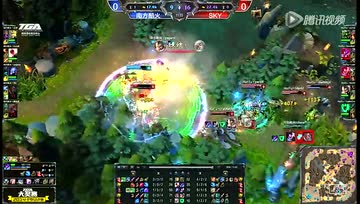 LOL城市英雄争霸赛 E组 SKY vs 南方酷火