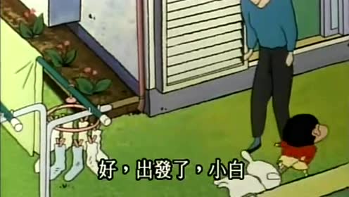 小新去给美女当狗也不带小白散步