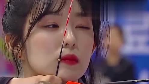 最美侧颜-韩国射箭的美女小姐姐
