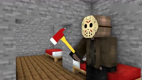 minecraft动画《拯救him》,恐怖奶奶假扮美女绑架了him!