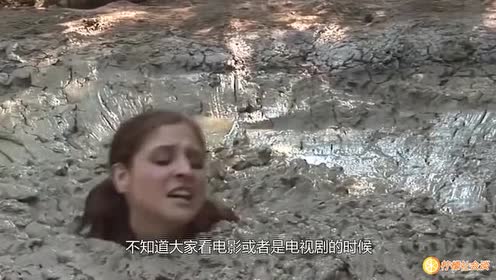 假如不小心陷入流沙怎么办?美女亲自演示!教你如何自救