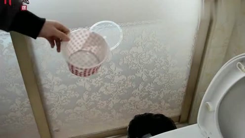 圆形打包盒别扔了，改造一下，放在卫生间太有用了，花钱都买不到