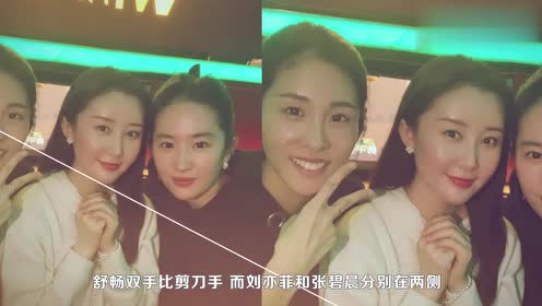 刘亦菲张碧晨为舒畅庆生,素颜出镜如同亲姐妹