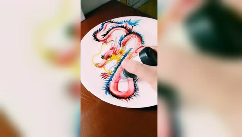 画一条复杂的中国龙,果酱画出来的一样霸气