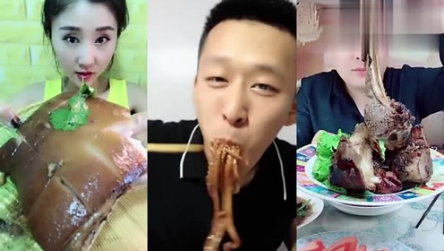 小姐姐的这块五花肉，煮的很烂，看着都香