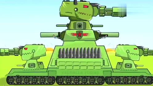 坦克世界动画:kv88再次出击,实在是好看极了