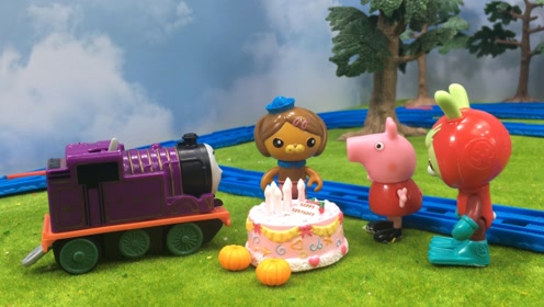忘记好朋友的生日 瑞恩小火车与小猪佩奇寻找生日礼物