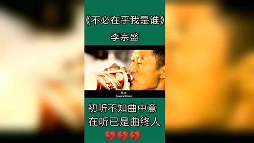 初听不知曲中意,再听已是曲中人.不必在乎我是谁