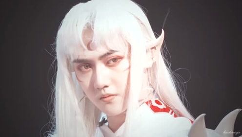焉栩嘉cos杀生丸-就让他停留在你心中,让她降落!超帅气!