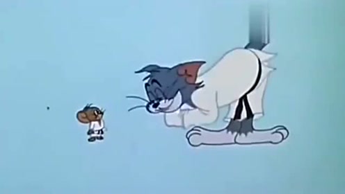 猫和老鼠 柔道对抗赛,杰瑞手劈砖头,汤姆不甘示弱