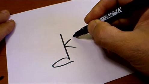 cici简笔画 看字母k如何变身成为肌肉最发达的动物