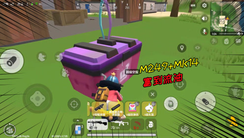 香肠派对:m249 mk14,近战扫射无敌手,远程点射稳如狗