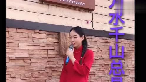 农村女歌手深情演唱《万水千山总是情》,经典曲目,听得上瘾!