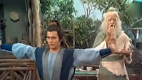 盘点83版《射雕英雄传》洪七公传授郭靖,降龙十八掌的全过程集锦!