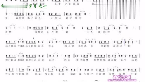 张国荣经典老歌《当爱已成往事,有声移动简谱视唱