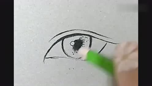 漫画老师教你画漂亮的桃花眼,看着是不是很好看?网友:我也想学