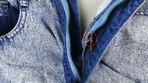 裤子门襟拉链坏了怎么办?老师傅教我不用换拉链,简单搞定,完美