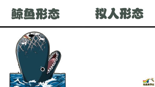 拉布鲸鱼形态vs拟人形态,航海王的标志不能丢,不张嘴还是很帅的