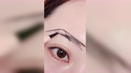 脸大脸圆适合画的瘦脸眉,堪比整容,手残党赶快学一下吧!