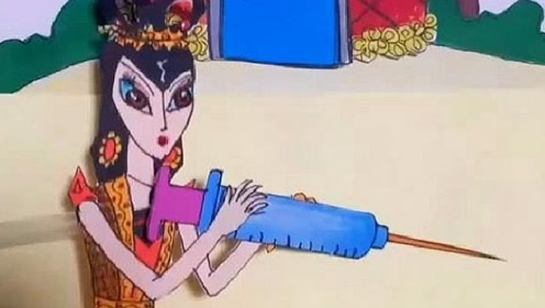 葫芦娃生病了,蛇精化身医生要给葫芦娃打针!