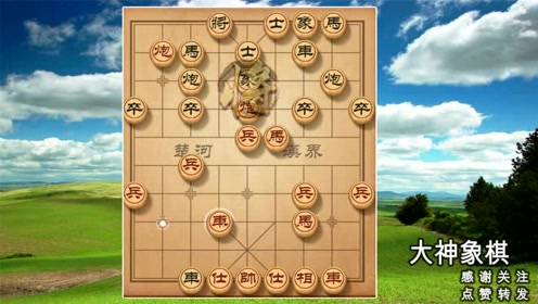 大神象棋:一个不常见的冷门开局,强攻中路,直捣黄龙,真霸气!