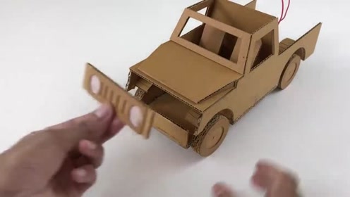 手工制作小汽车,充电两分钟,奔跑两小时!