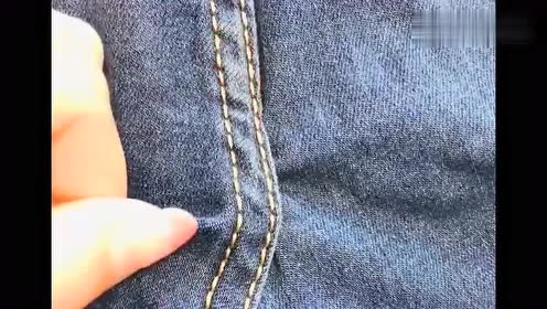 破洞的裤子非常尴尬,用上这样简单的针法,一拉就还原了