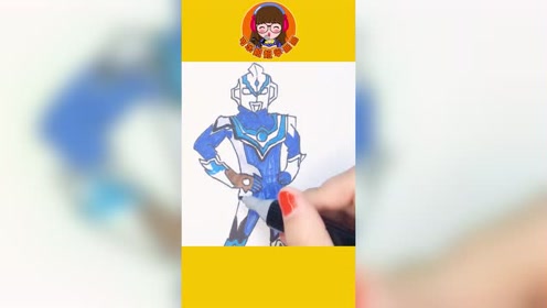风马奥特曼 简笔画 绘画教程