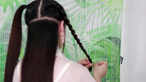 日常古装汉服编发,超仙女的一套汉服发型,可惜我的发量不够