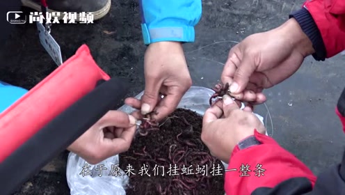 冬季钓大鱼你可以试试这样挂蚯蚓 效果很不错!