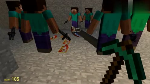 GMOD沙盒游戏：倒霉的奥特曼，居然被柱子给砸到了