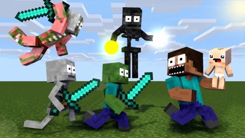 分享者:淳敏说历史我的世界:怪物学校,史蒂夫:凋零骷髅你们是来搞笑