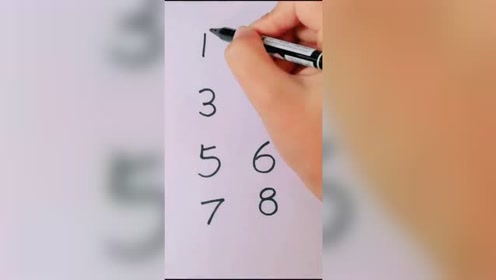 用12345678能画出什么呢?你们一定猜不到.