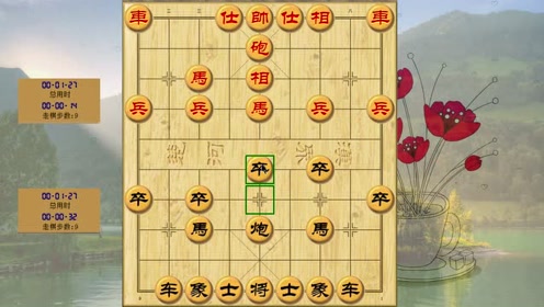 中国象棋实战:雷公炮被五八炮吃干抹净