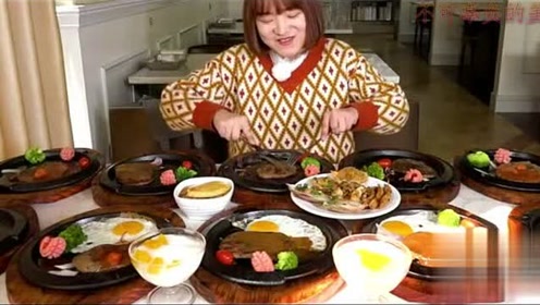 美女大胃王吃垮自助餐:花50元吃了500元的大餐,自助餐老板哭了