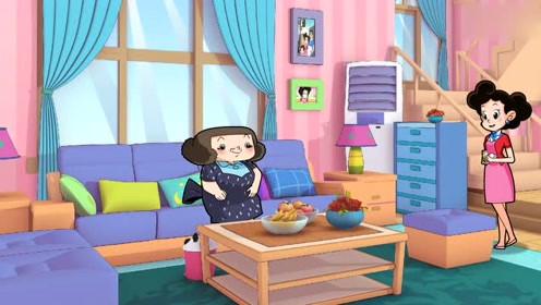 棉花糖与云朵妈妈争着照顾奶奶