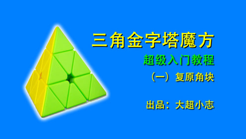 三角金字塔魔方超级入门教程1:复原角块