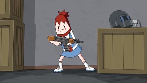 香肠派对:萌妹单杀了一个敌人