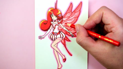 山茶花精灵王椿的画法,这样画出来的椿又逼真又有层次感