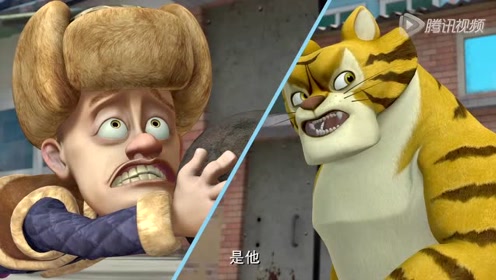 《熊出没》:熊二跟老虎喊救命,虎子大哥回去帮忙