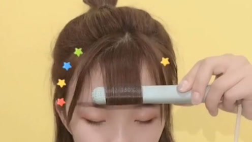 爱心小啾啾丸子头,少女心爆棚,超级可爱减龄!