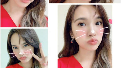 杨丞琳晒自拍卖萌又搞怪 对镜嘟嘴比耶少女感十足