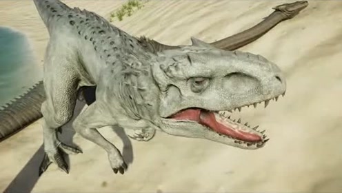 三角龙不惧爪龙,虽死犹荣 恐龙动漫