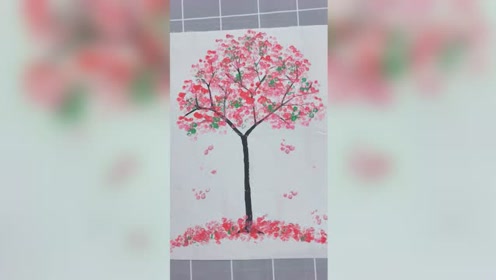 棉棒画的简易画