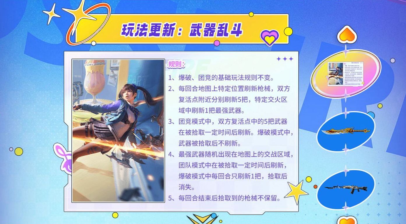 【3.22心动起点版本】心动起点玩法更新，够奔放的武器乱斗等你体验