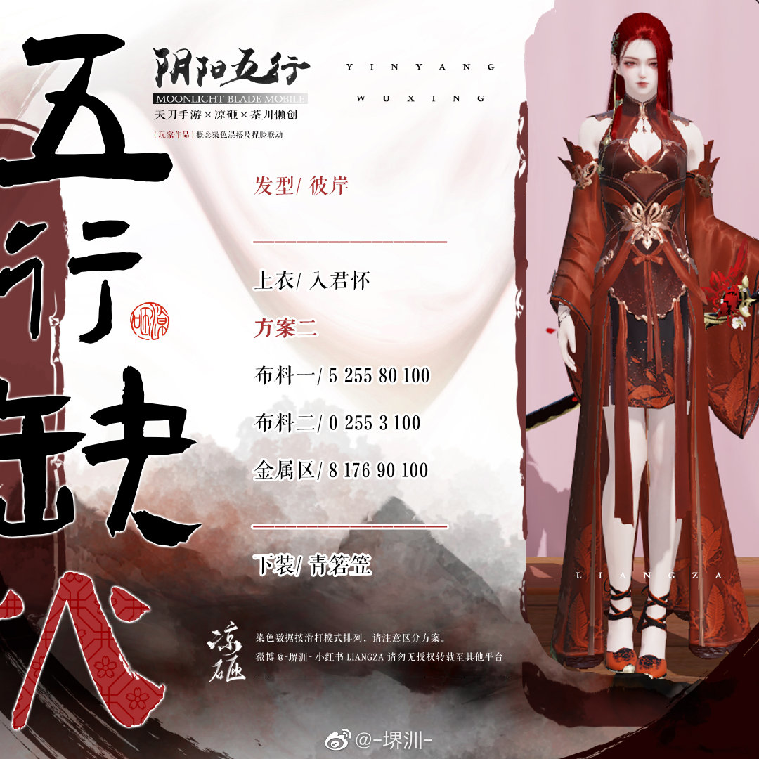 如果阴阳五行也有颜色，五行缺火三体型染色数据分享