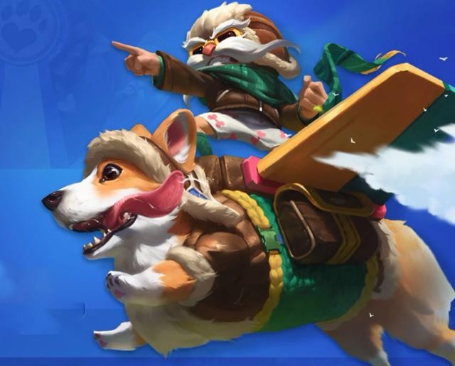 中的骨头都变成金色的了,和他一起的还有去年的愚人节皮肤——克格汪