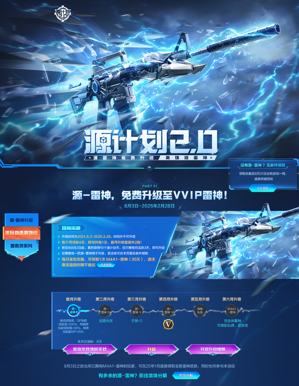 【策划有话说】三亿雷神8月3日上线即领！周年庆核心福利速通攻略